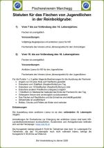 Statut für das Fischen von Jugendlichen in der Reinboldgrube!